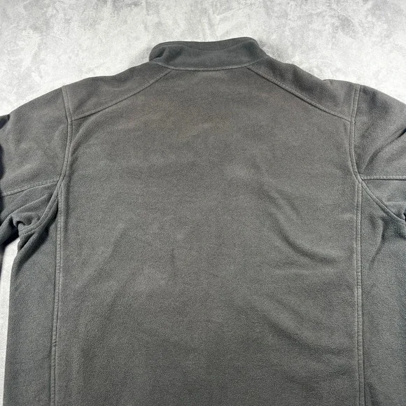 REI Full Zip Fleece Jacket Mens Large Black Long Sleeve Mock Neck Pockets - Picture 5 of 14